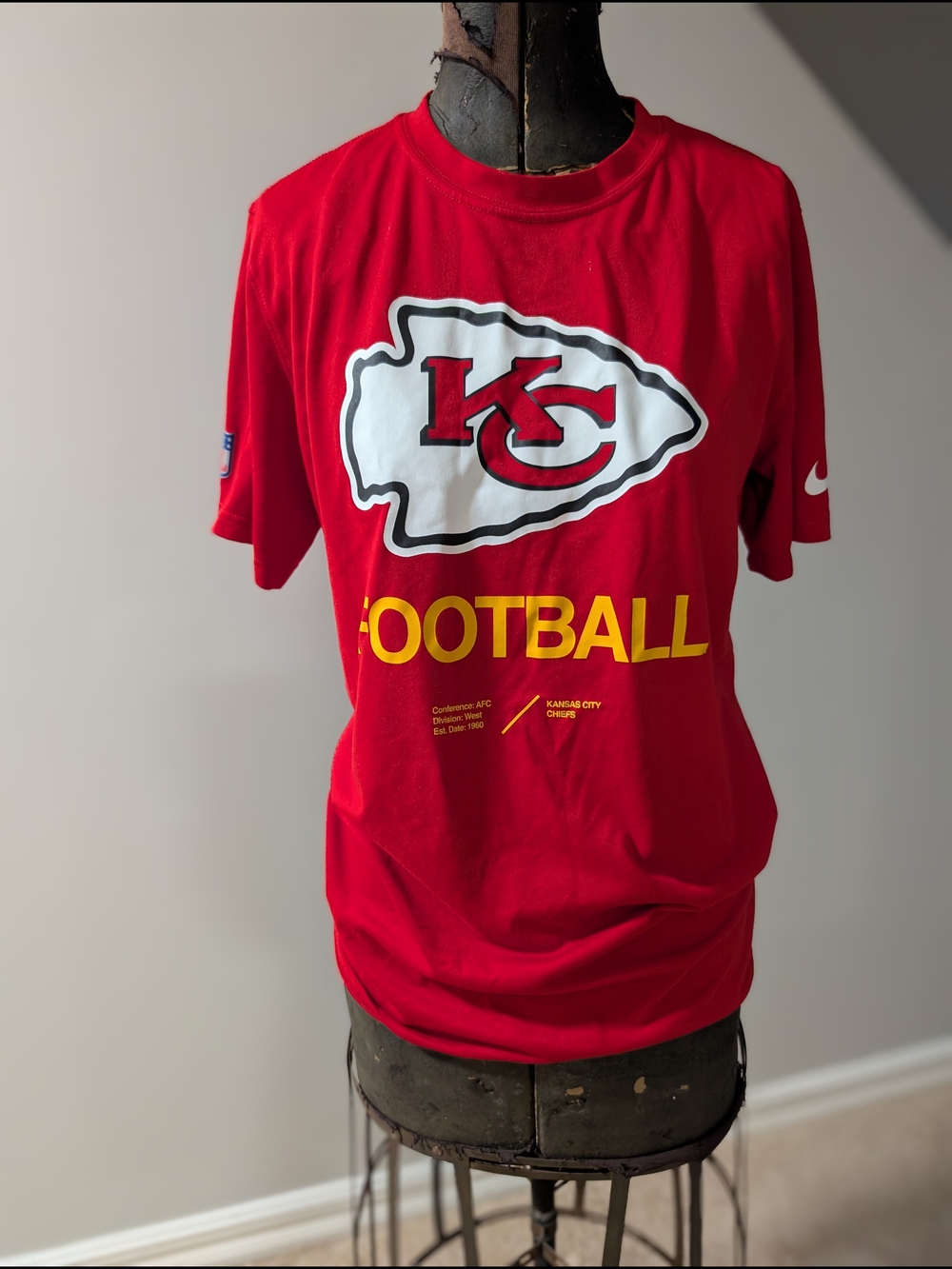 Nike Red Dri-FIT Chiefs Tshirt